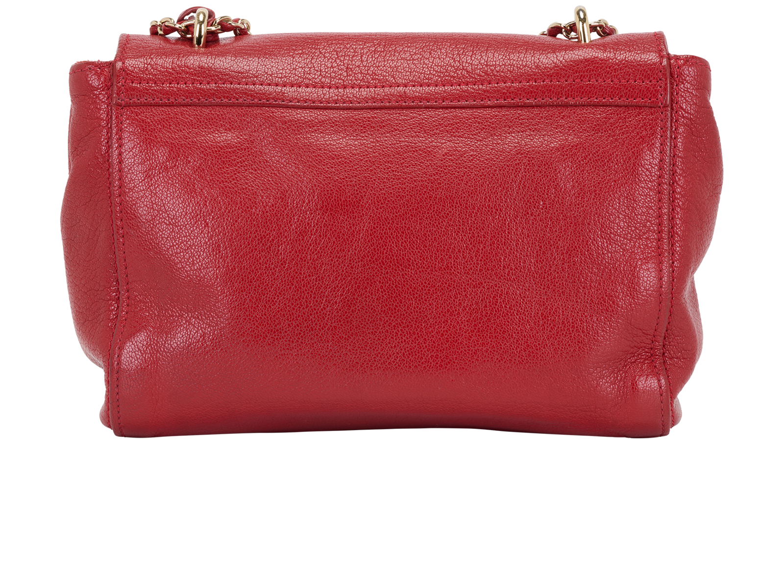 Lily Crossbody, &pound;450, Handbags, Red, Patent Leather, Back view